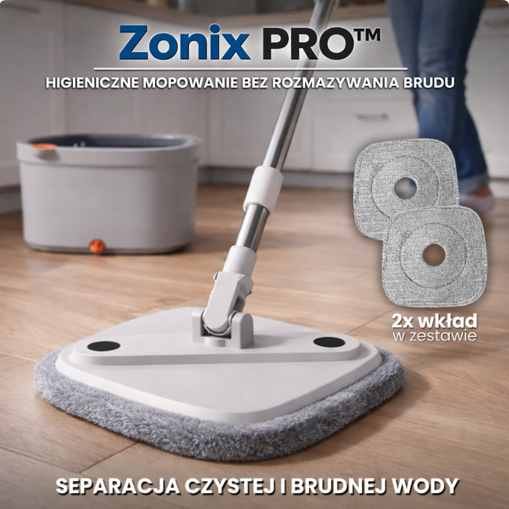 Zonix PRO™ – Samoczyszczący mop z separacją czystej i brudnej wody