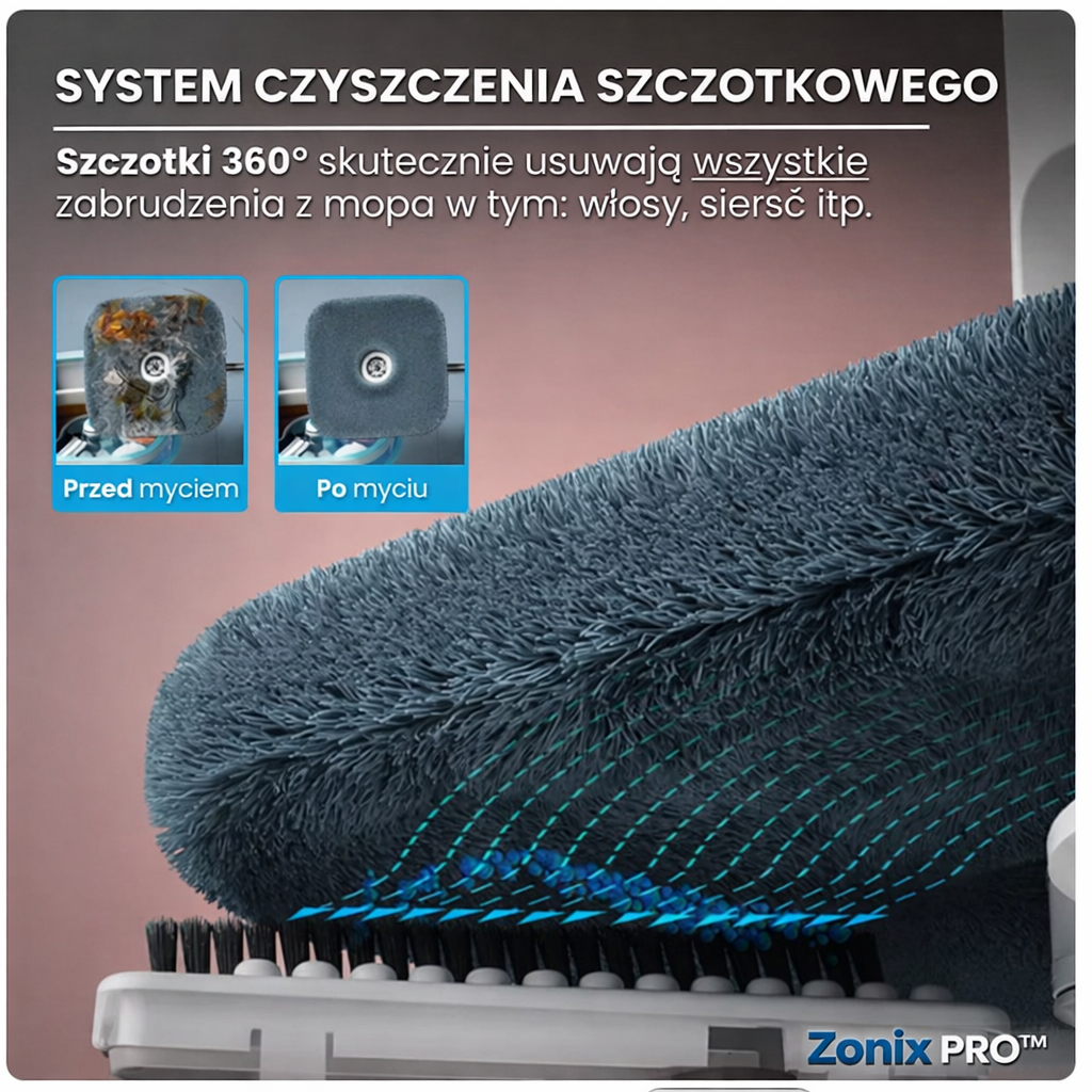 Zonix PRO™ – Samoczyszczący mop z separacją czystej i brudnej wody