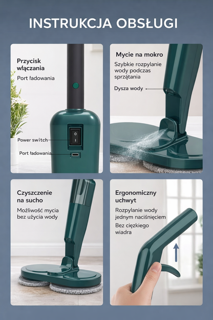 AquaSpin Pro™ Mop Elektryczny