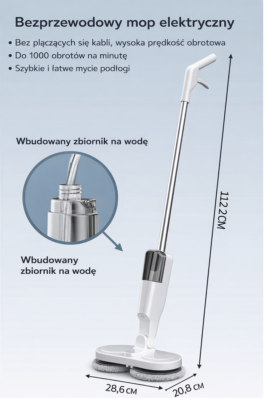 AquaSpin Pro™ Mop Elektryczny