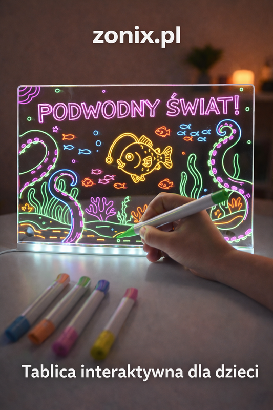 Tablica z podświetleniem LED