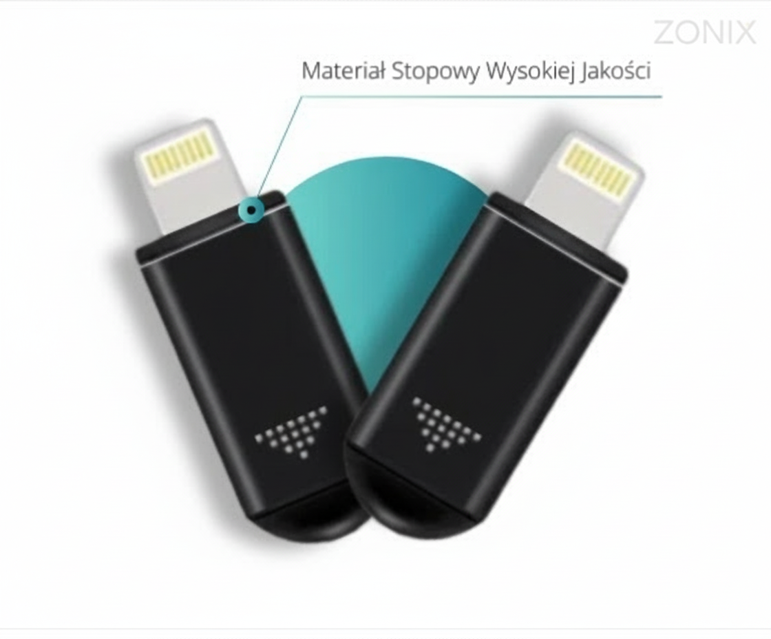 GhostZero materiał stopowy z logo Zonix