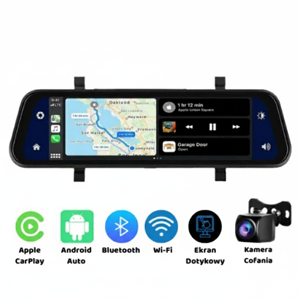 ZoniX - Kamera samochodowa 4K Ultra HD lusterko