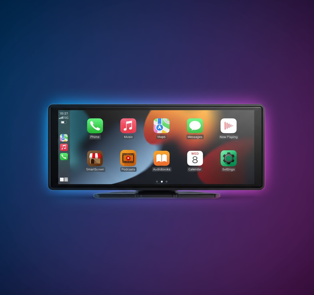 Nowoczesne zdjęcie systemu multimedialnego bez kamery