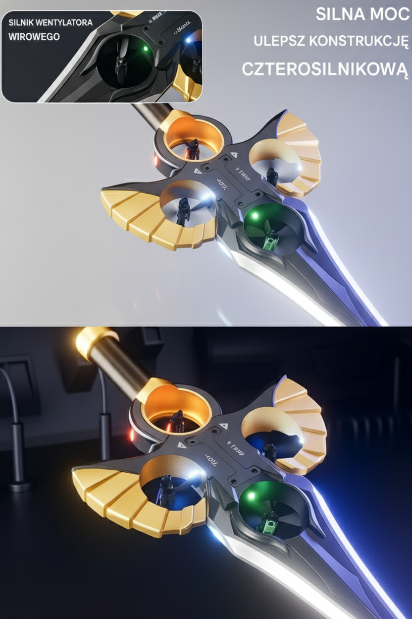 Rozjaśniony obraz silnika wirowego